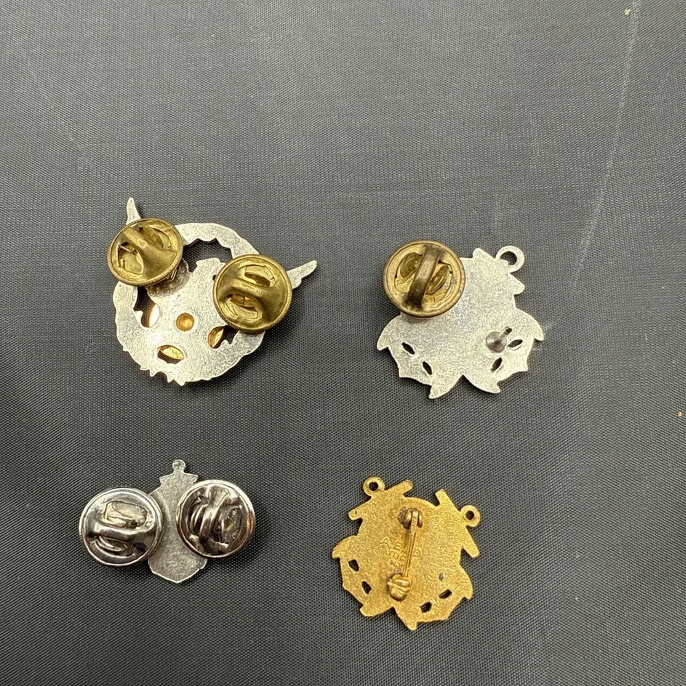 LOT-US Coast Guard Auxillary Lapel Pin Silver & Gold Tone,‎ cufflinks, tie tacks